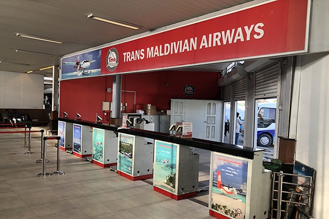 Hulhulhe arrivi aeroporto Velana Maldive