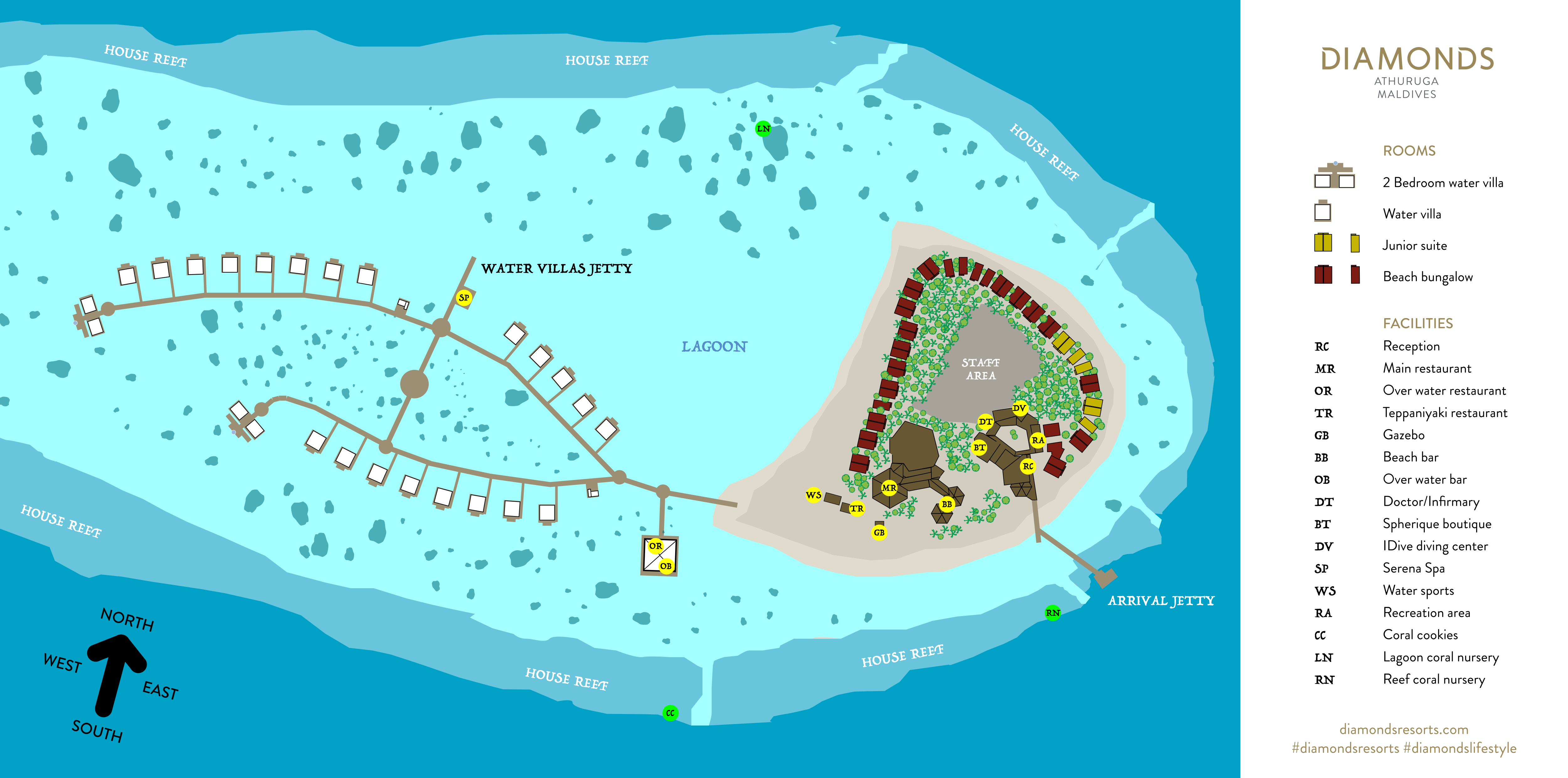 mappa Athuruga Maldive, Map Maldives