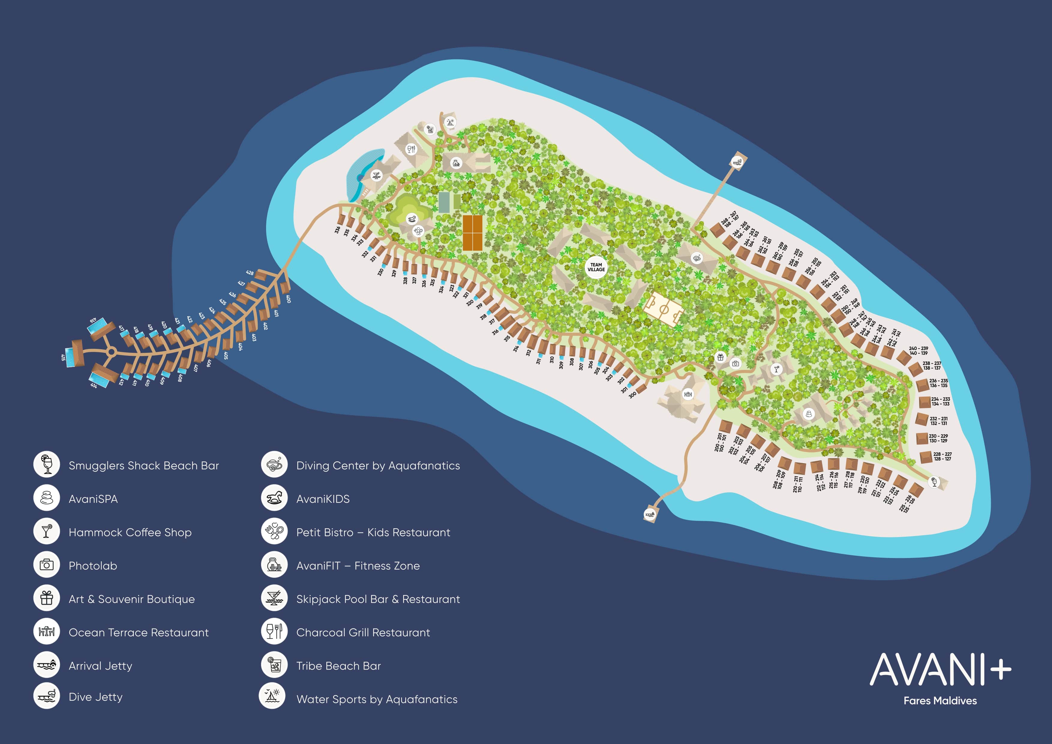 mappa Avani+ Fares, Map Maldives