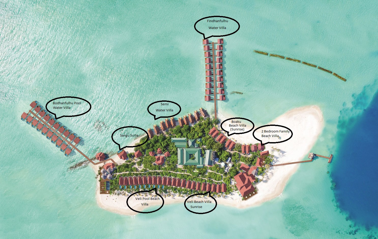 mappa Dhigufaru Island Resort, Map Maldives