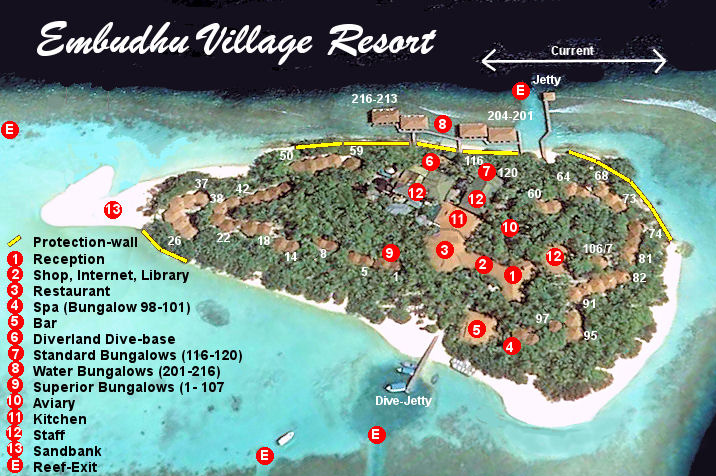 mappa Embudu Maldive, Map Maldives