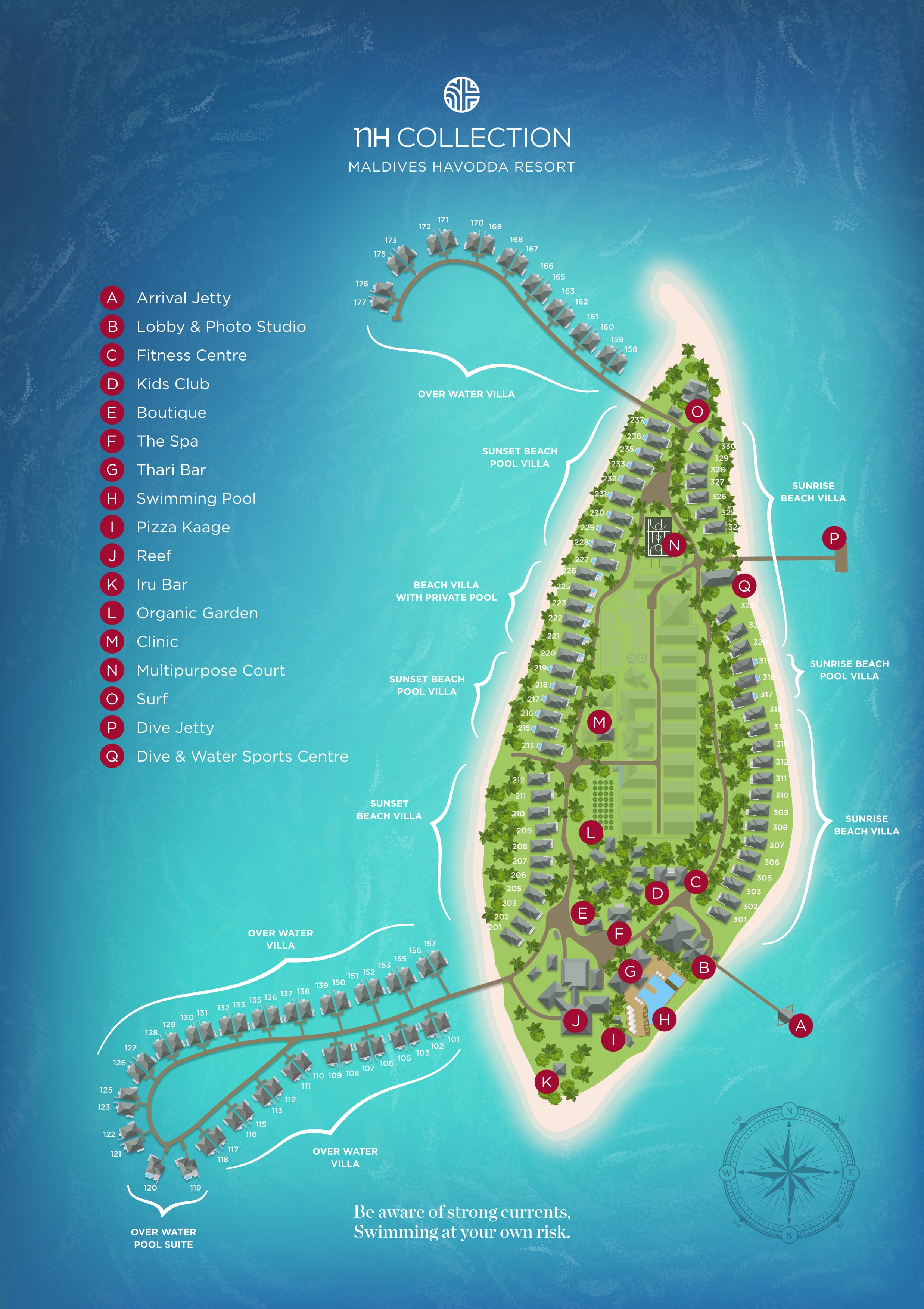 mappa NH Collection Havodda Maldive, Map Maldives