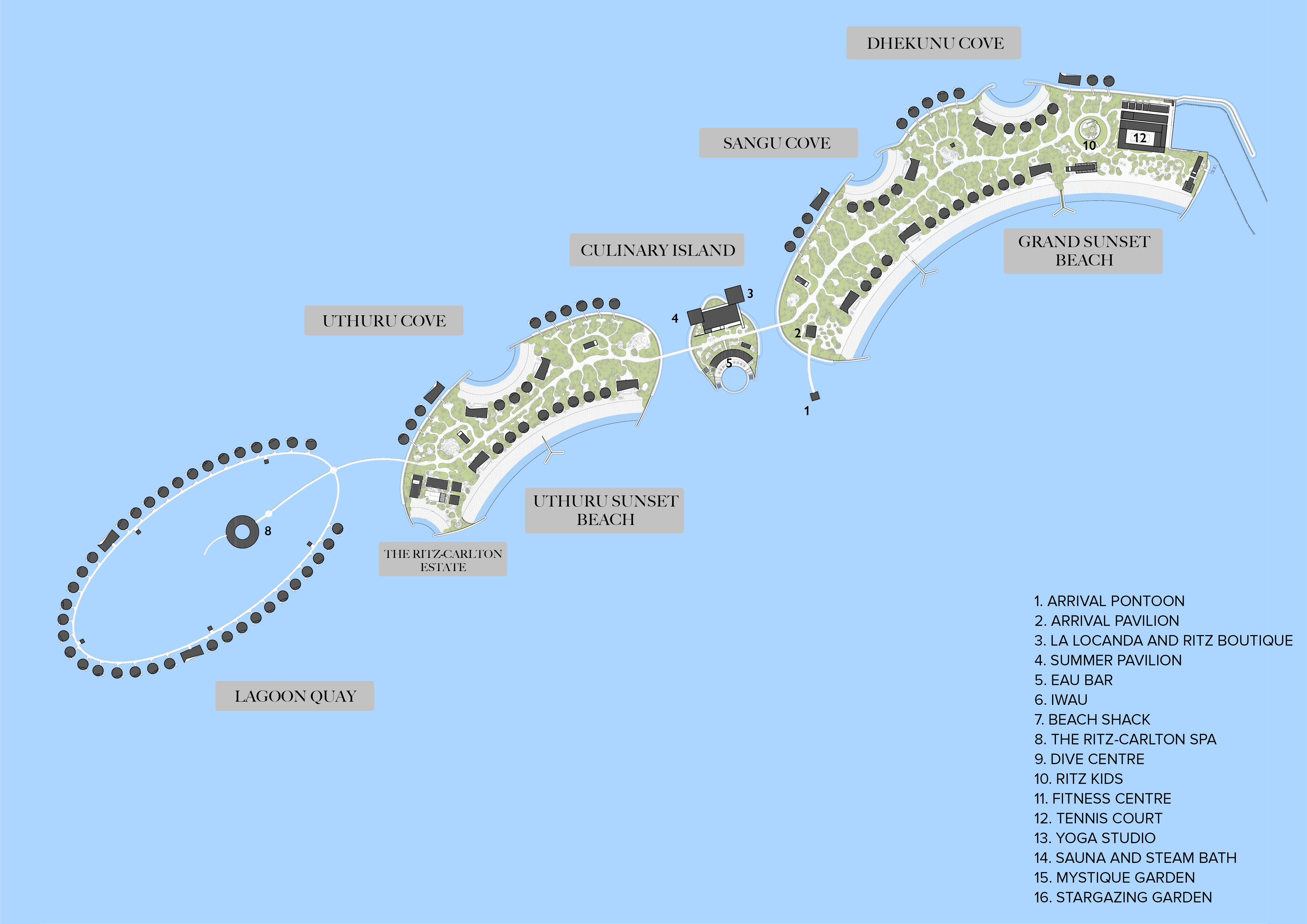 mappa The Ritz-Carlton Maldives Fari Island