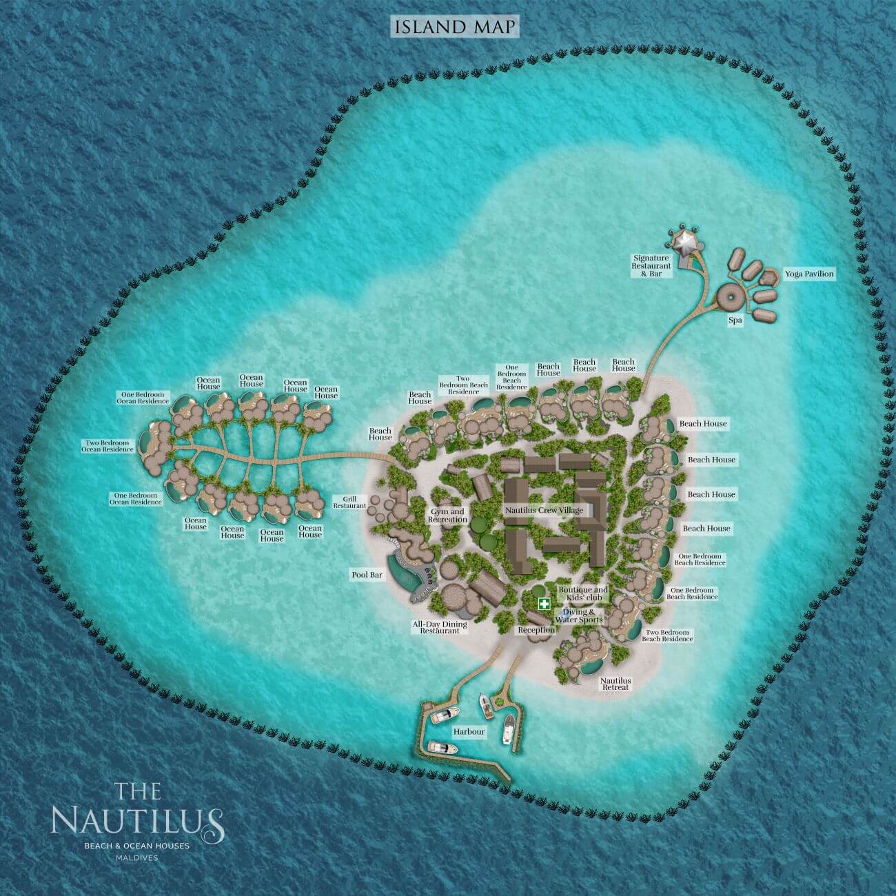 mappa The Nautilus, Map Maldives